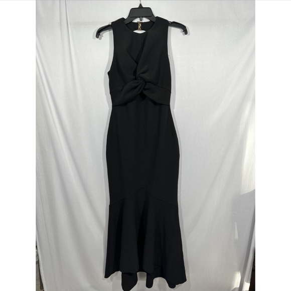 NEW $268 SIGNIFICANT OTHER [ 6 US ]‎ Ezra Asymmetrical Maxi Dress Gown Black - Picture 8 of 14